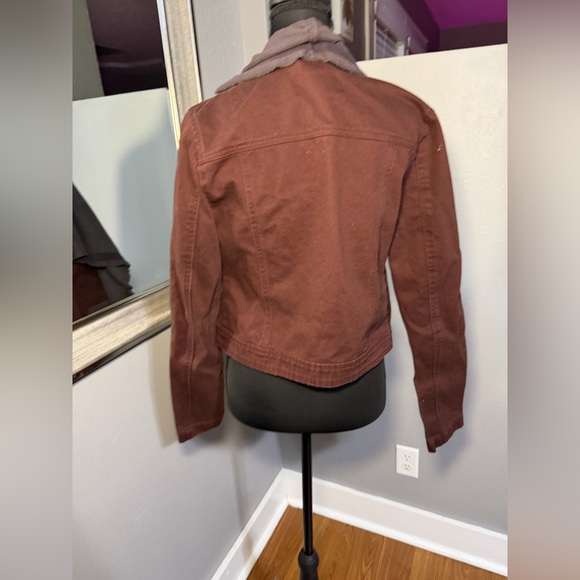 BKE Flyaway Denim Boho Jacket in bitter chocolate size small. - Picture 5 of 9